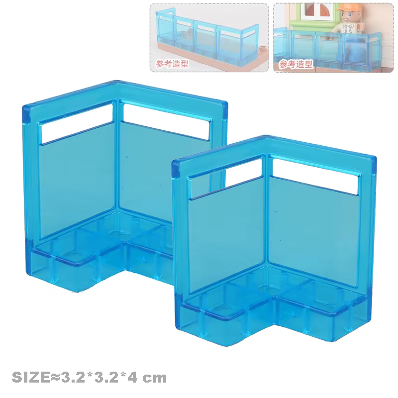 Gros blocs de Construction accessoires compatibles Duplos maisons meubles de Construction pilier clôture assemblage briques jouets pour enfants