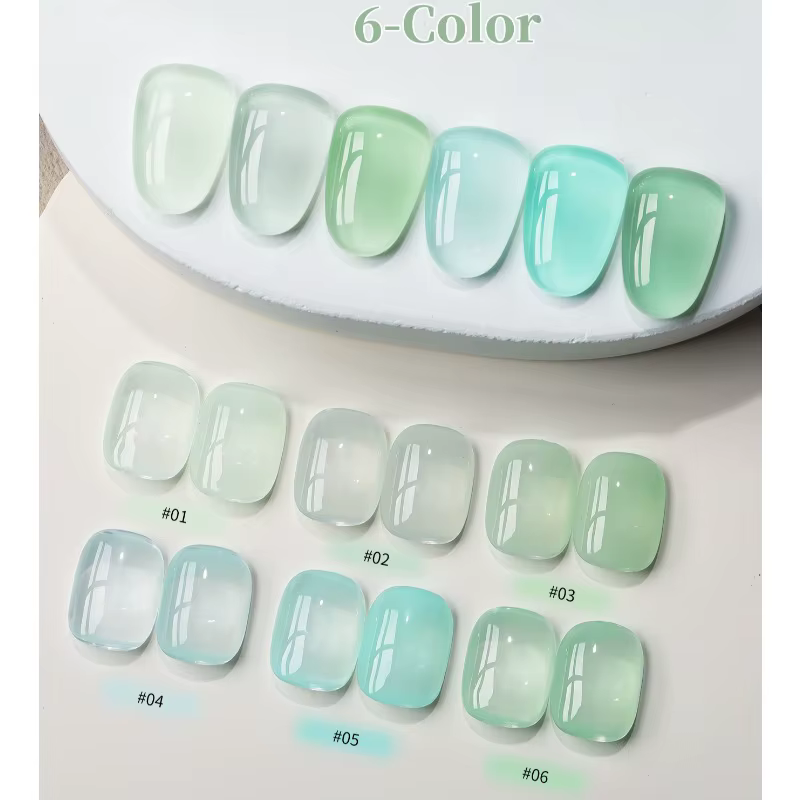 Ensemble de vernis à ongles Gel menthe glacée