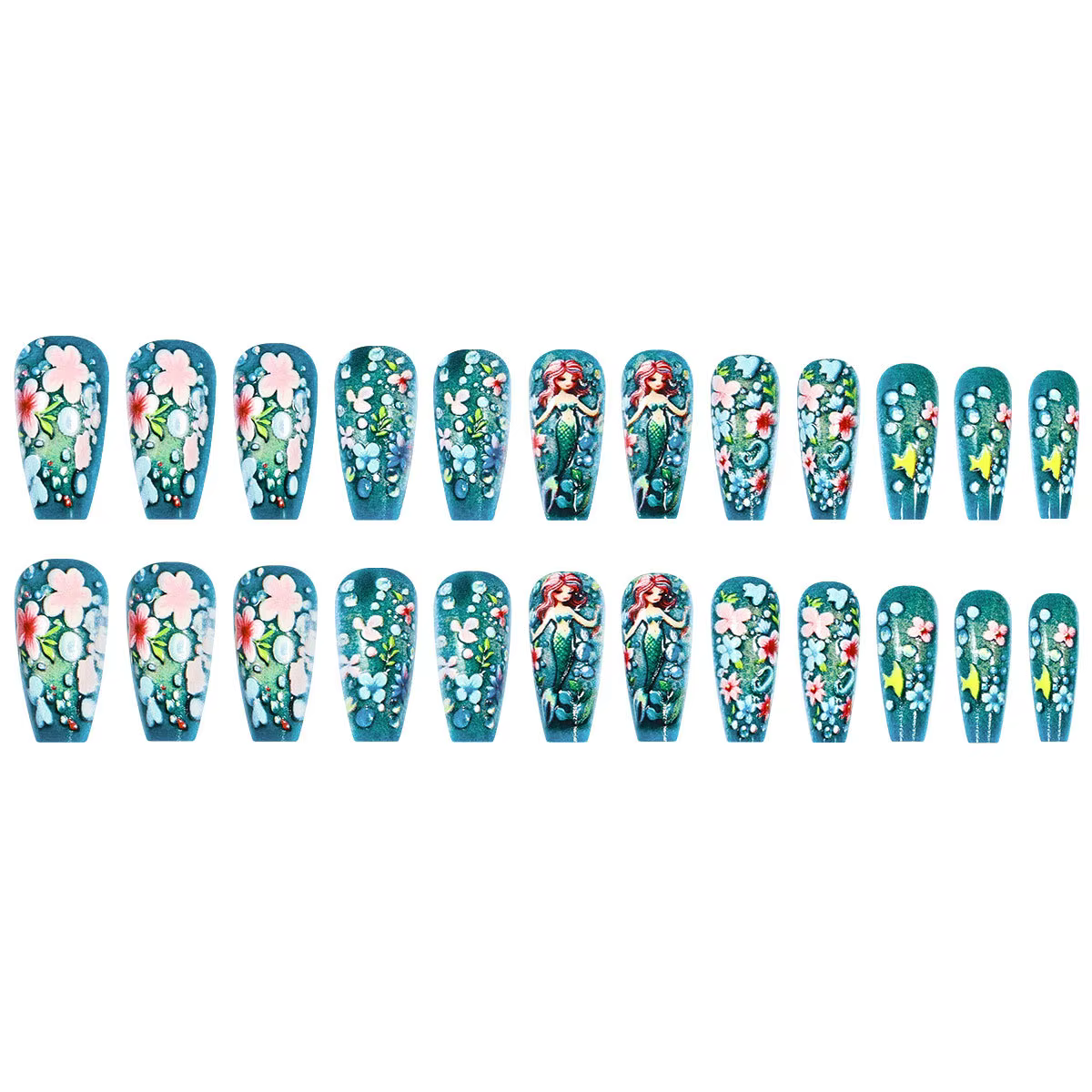 Faux ongles mi-longs pour femmes