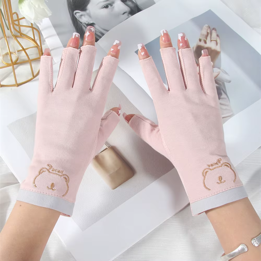 1 paire de gants anti-uv pour ongles