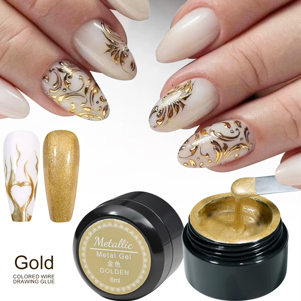 Vernis à ongles Gel métallique peint