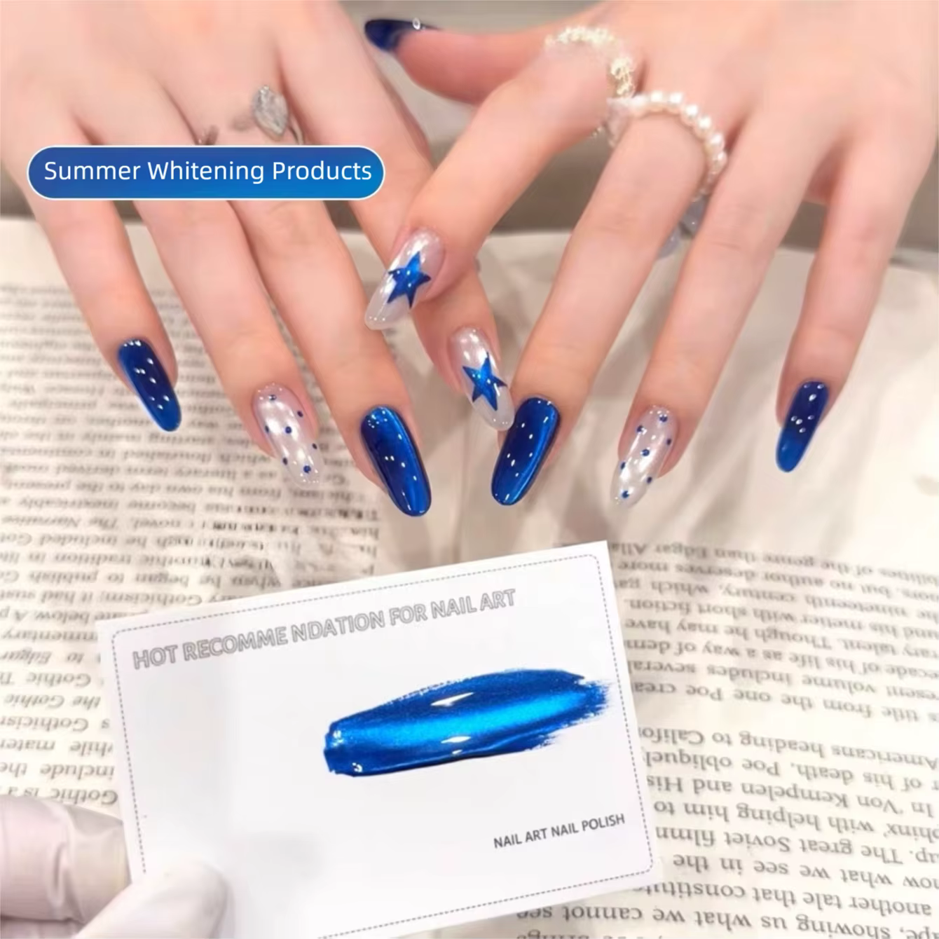 Gel à ongles bleu œil de chat MN Midnight Banquet
