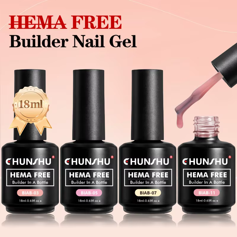 CHUNSHU Hema FREE Construction Gel UV 18ml constructeur Gel pour ongles dans une bouteille Semi Permanent épais Base en