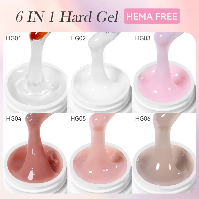 LILYCUTE 8ml rose Nude Extension vernis à ongles Gel acrylique construire Gel dur tremper UV LED Gel auto-nivelant pour Nail Art bricolage