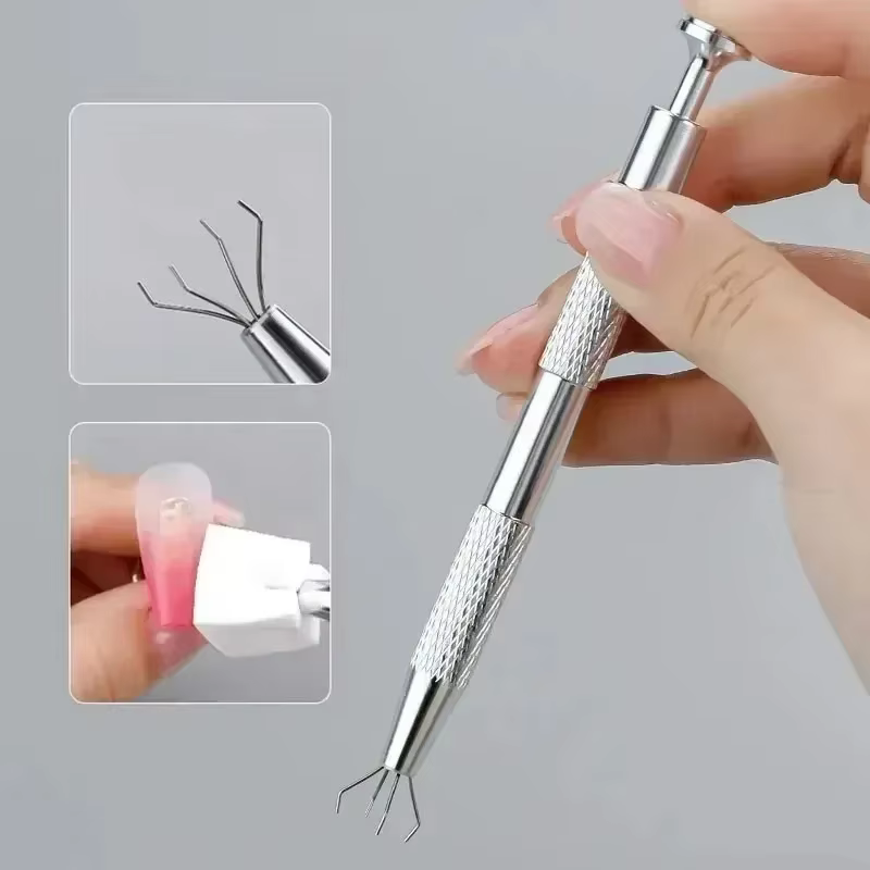 Kit d'accessoires de manucure : Éponge carrée pour nail art + Pinceaux dégradés pour ongles + Stylo applicateur de gel – Outils tout-en-un pour la création de designs d'ongles DIY