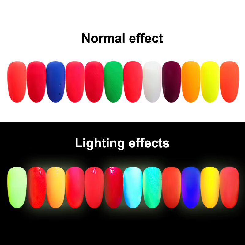 Poudre de Pigment néon fluorescente pour ongles