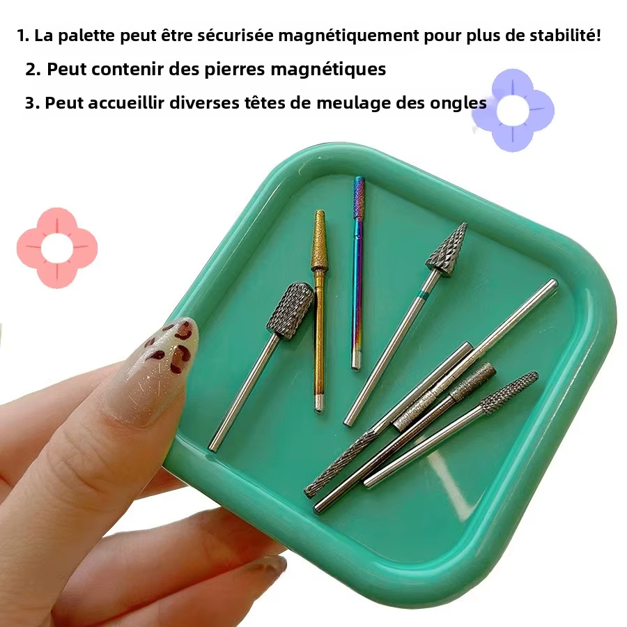 Organisateur d'outils magnétiques pour ongles