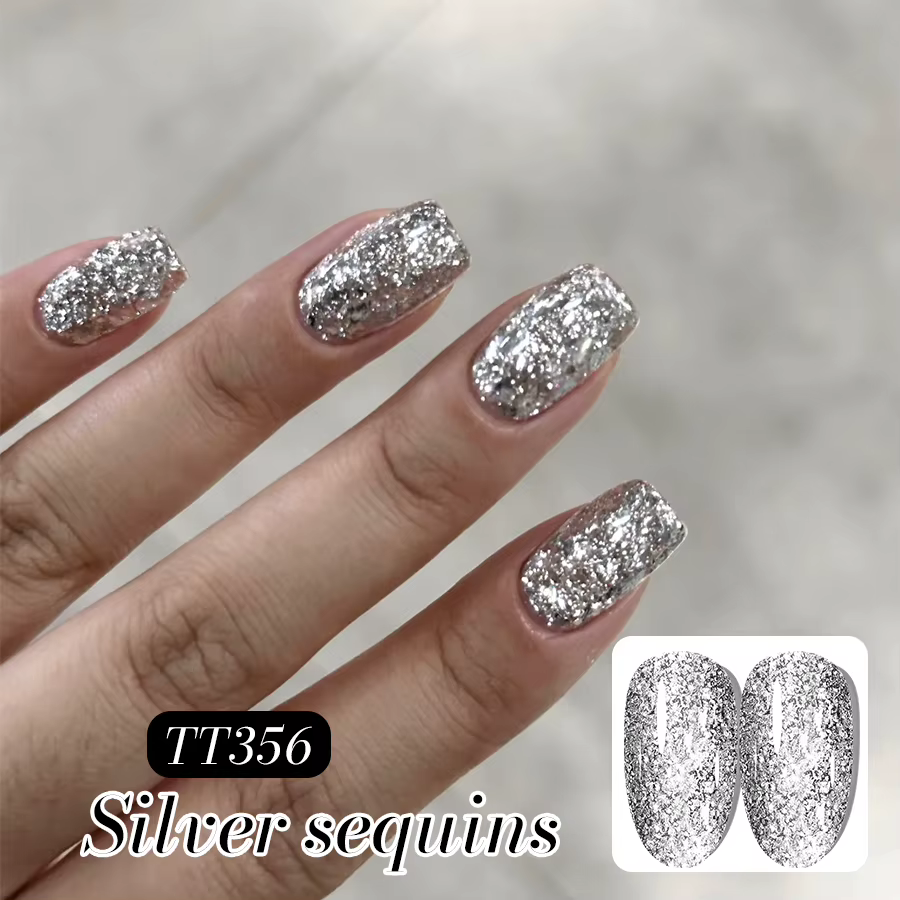 Vernis à ongles Gel coloré à paillettes