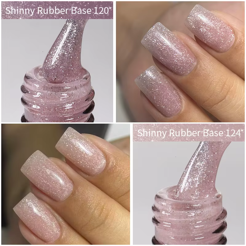 MSHARE – vernis Gel à Base en caoutchouc scintillant pour ongles