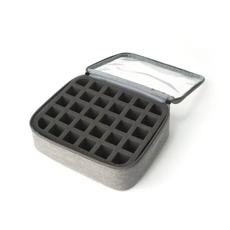 30 bouteilles sac de rangement de vernis à ongles multicolore Portable à main grand sac cosmétique peut contenir