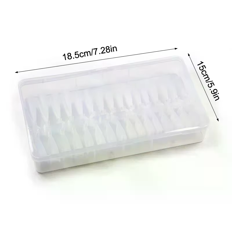 Faux ongles transparents Super D Arc longs