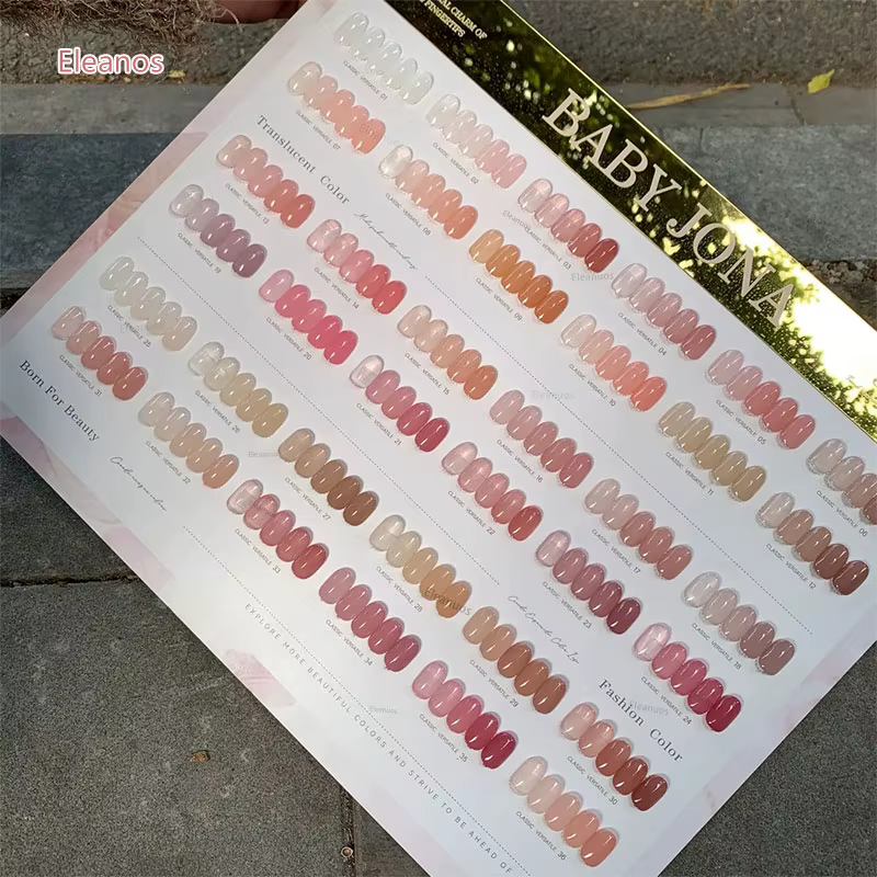 Kit de vernis gel Eleanuos Jade Nude Pink 36 pièces 15ml
