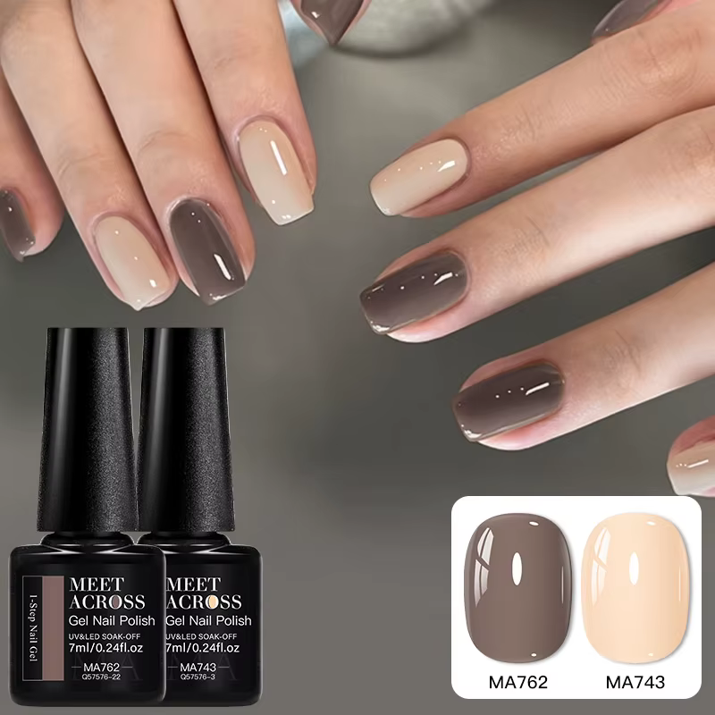Vernis à ongles Gel noir blanc