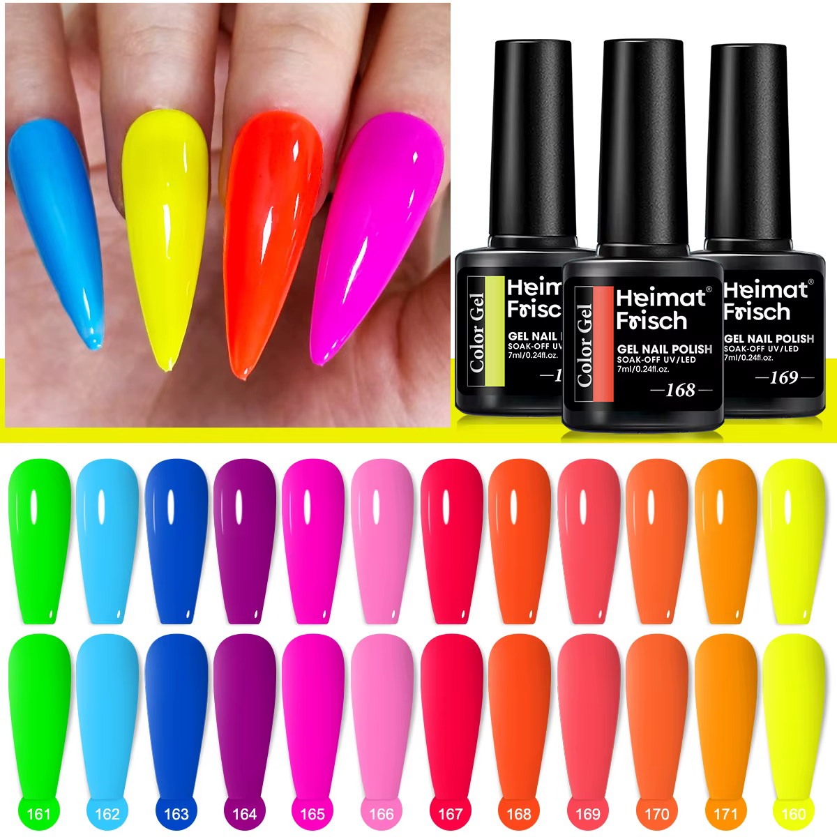 Ensemble de vernis à ongles hydratant Rainbow Bridge de 12 pièces