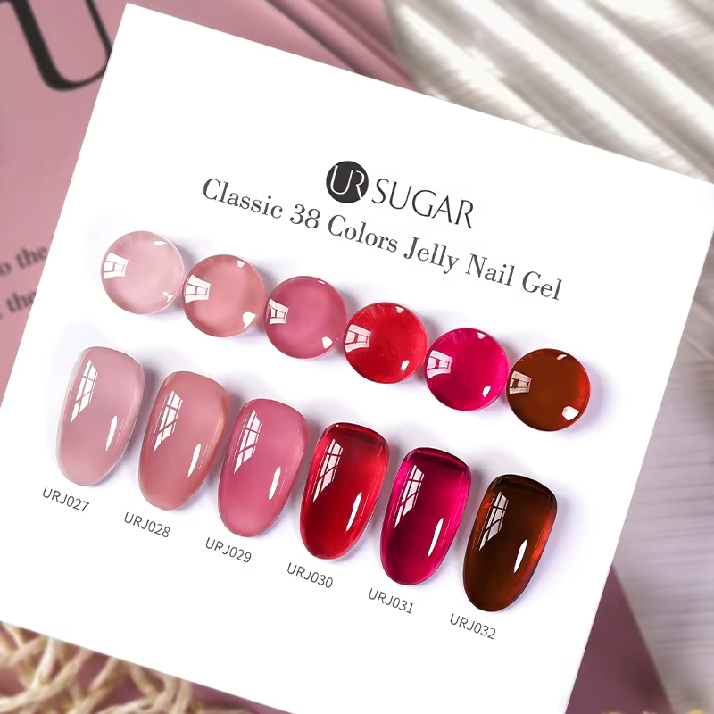 UR SUGAR 15ml vin cerise rouge gelée Gel vernis à ongles noël