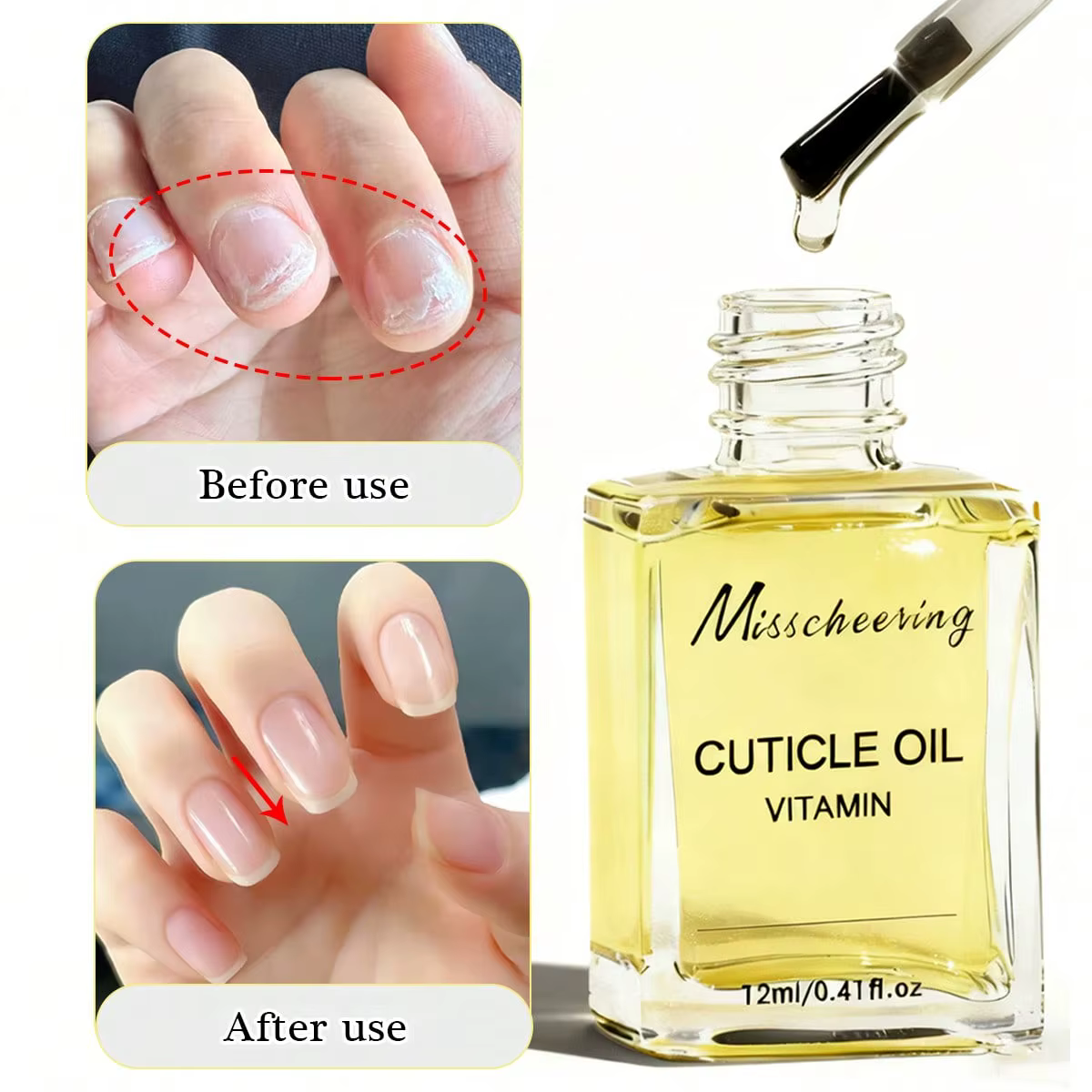 Huile nutritive pour la croissance des ongles