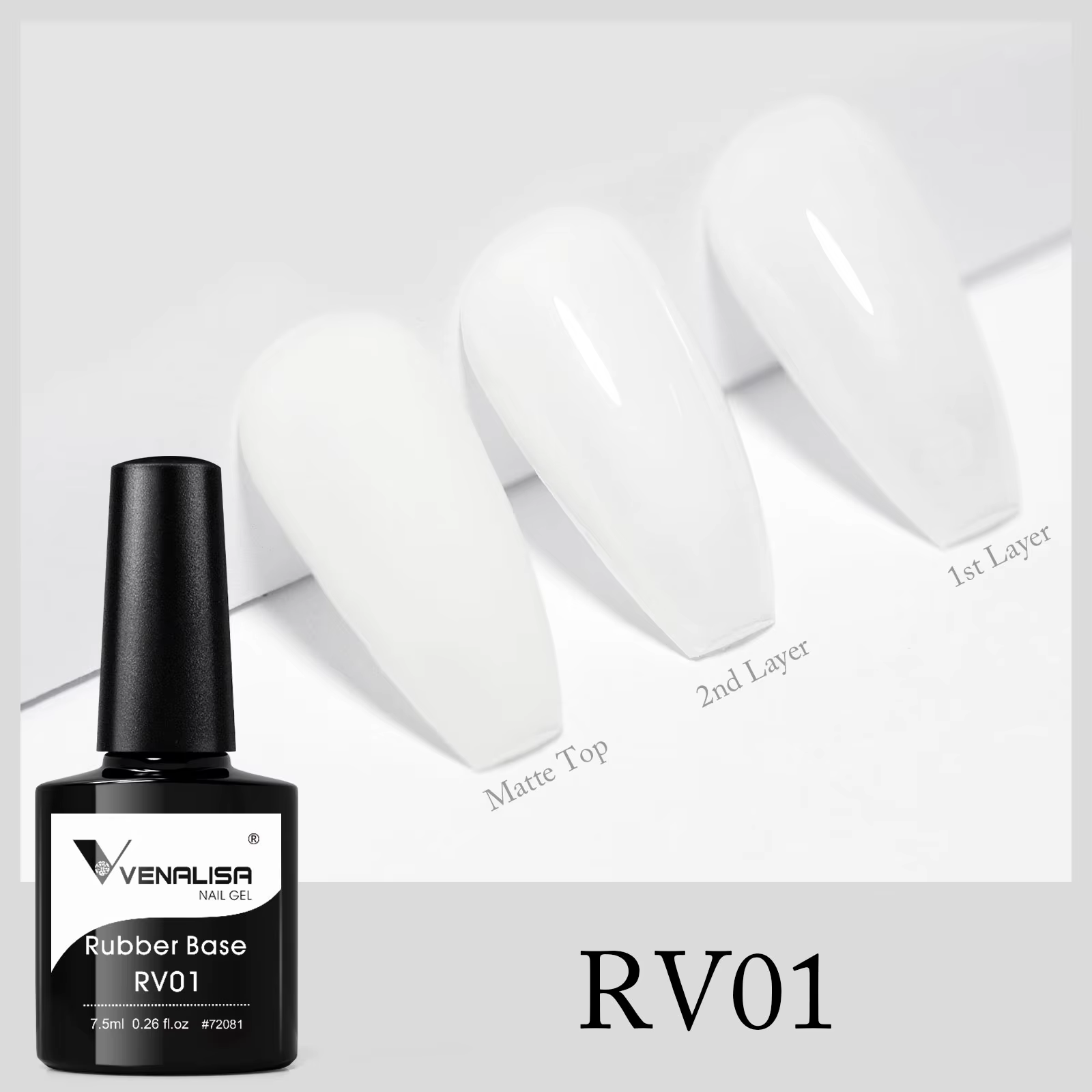 VENALISA Semi Transparent français rose couleur caoutchouc Base manteau vernis à ongles Gel gelée