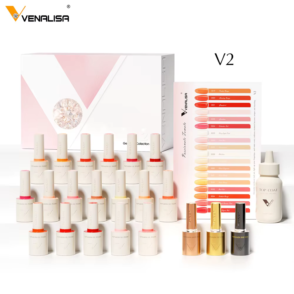 TPO FREE VENALISA 10ml vernis à ongles Gel VIP Kit couleur rouge Collection affichage