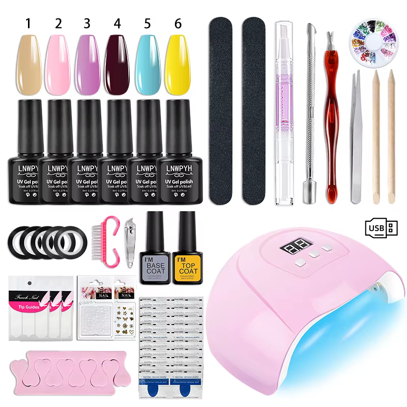 Kit de vernis à ongles Gel avec lampe UV