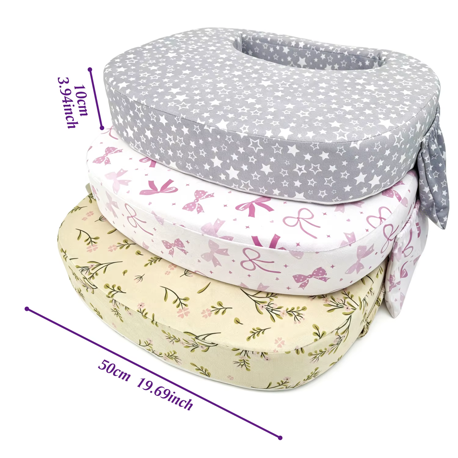 Coussin d'allaitement – Coussin d'allaitement multifonctionnel, confortable et doux, disponible en trois couleurs