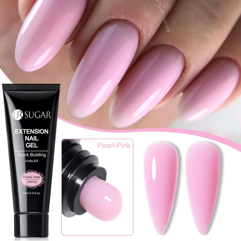 UR SUGAR 15ml Extension vernis à ongles Gel Camouflage nu rose Semi Permanent UV dur Gel