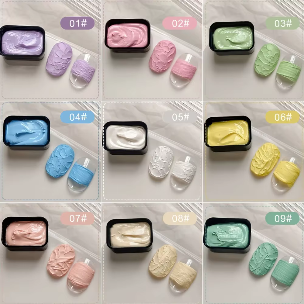 Kit Complet de Gel Peinture à l'Huile Macaron 9 Couleurs - Gel