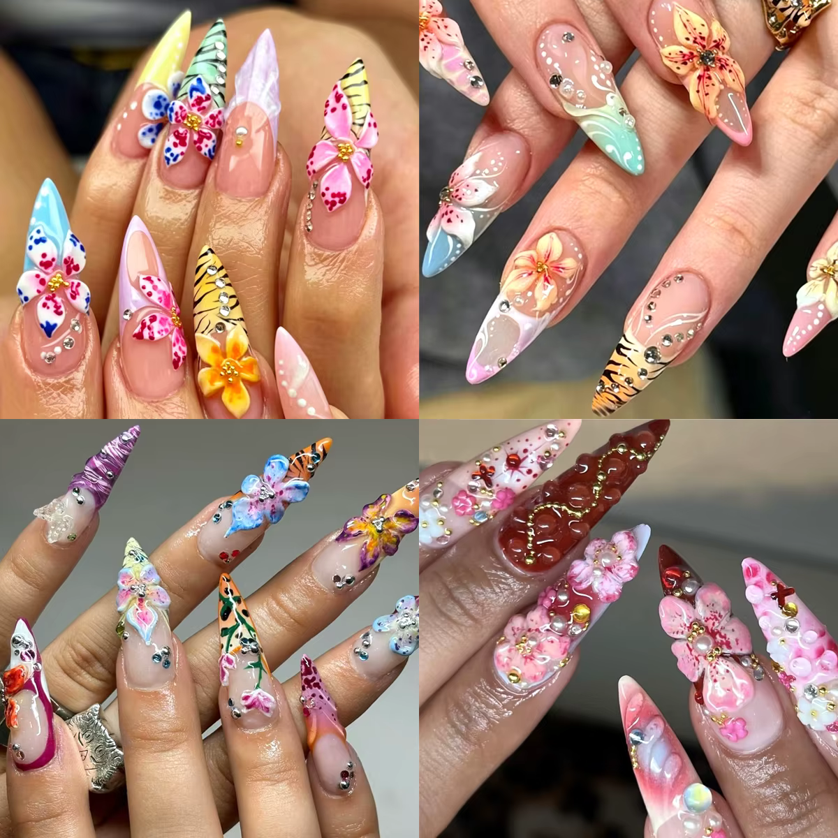 Décorations pour ongles en résine