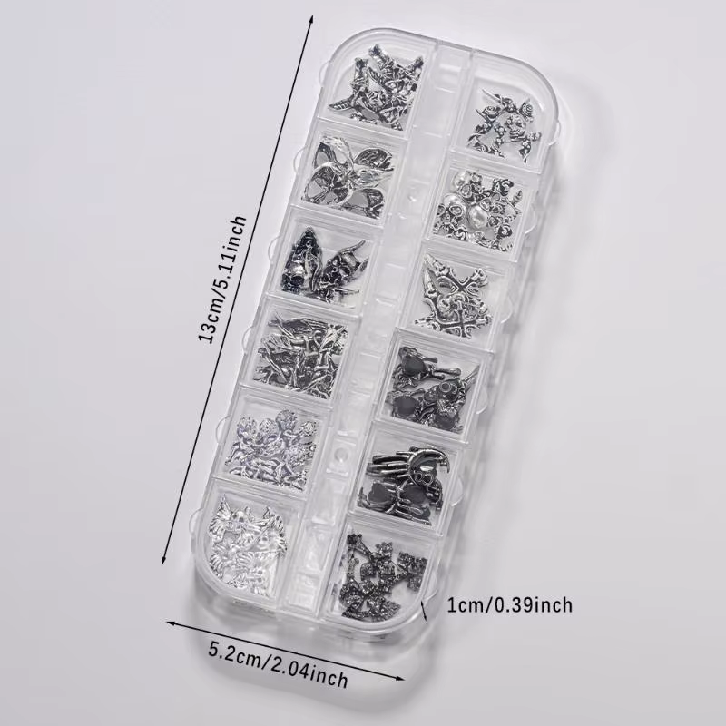 Breloques pour nail art vintage inspirées du style Y2K