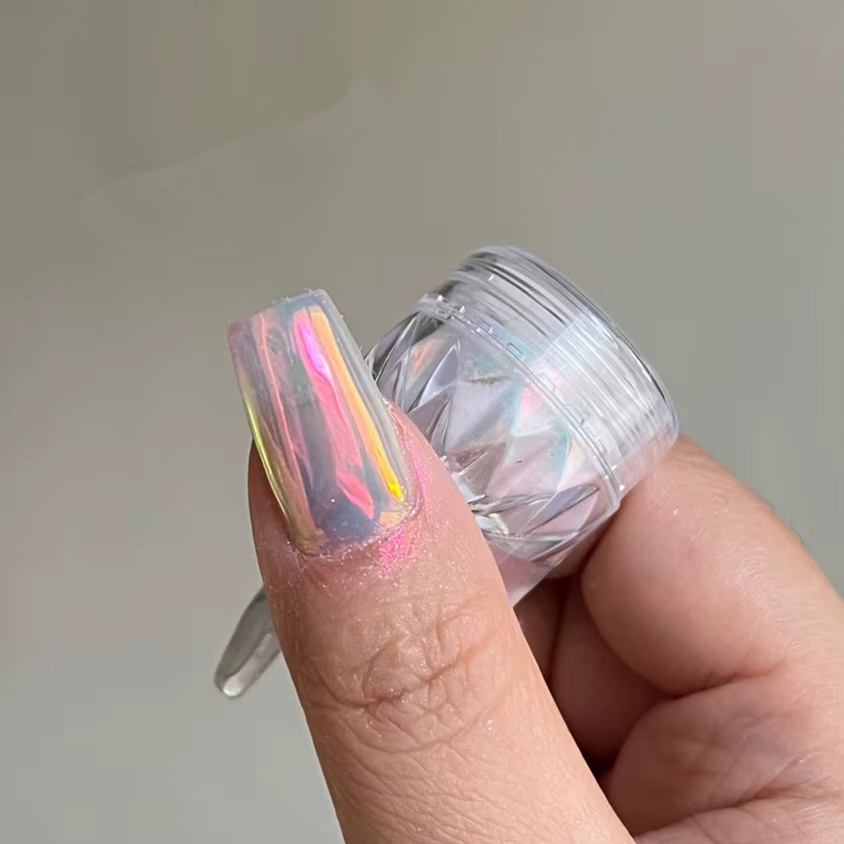 Poudre pour ongles miroir au clair de lune