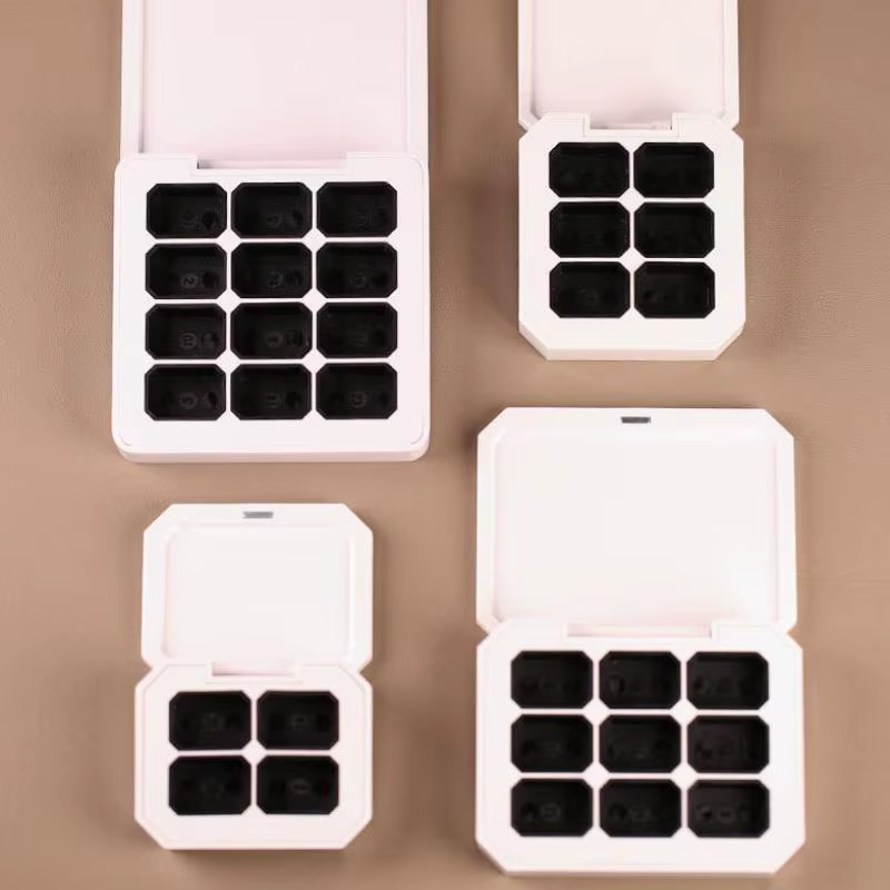 Boîte d'emballage magnétique vide à 4/6/9/12 compartiments pour vernis à ongles