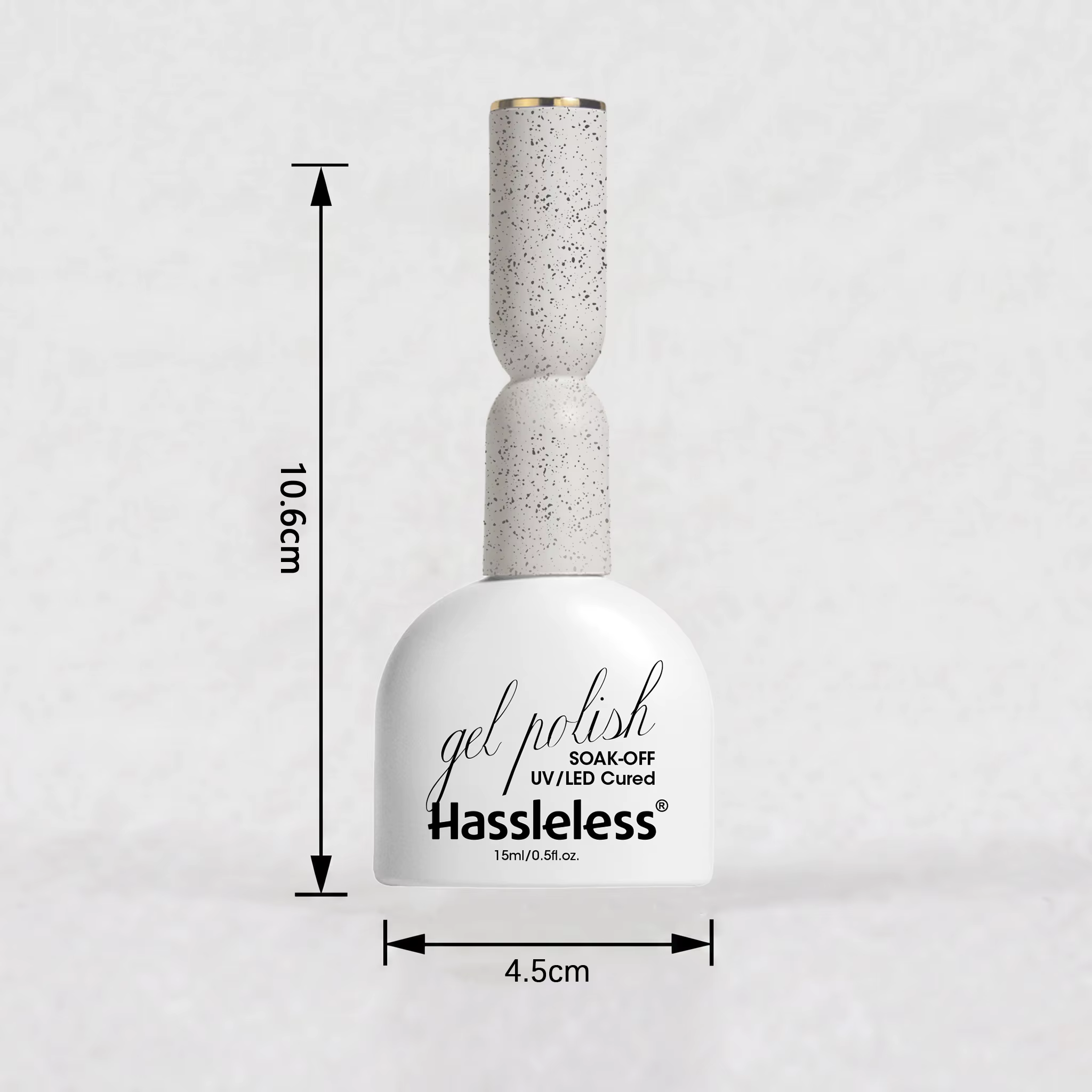 Gel à ongles noir et blanc uni sans tracas 15 ml