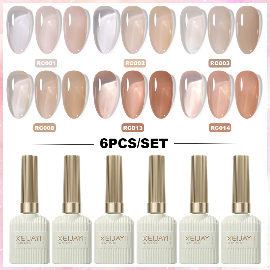 XEIJAYI 6 pièces 15Ml ensemble de vernis à ongles Gel parfait pour tremper