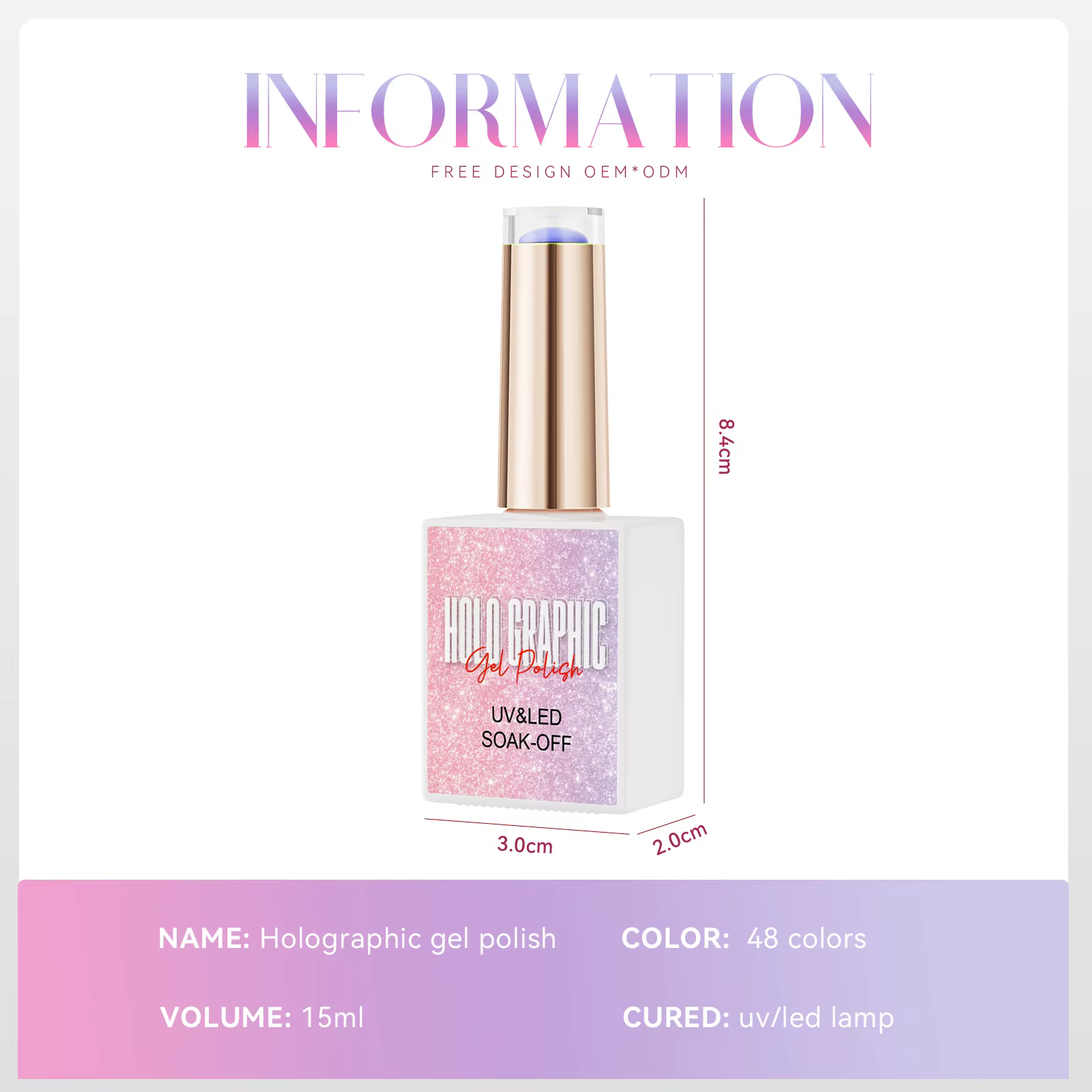 Eleanos nouveau 48 pièces paillettes Laser Gel vernis à ongles ensemble avec livre de couleur