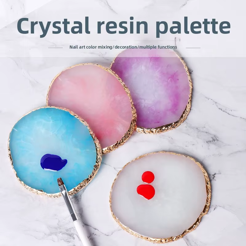 Palette de mélange de couleurs pour nail art en résine