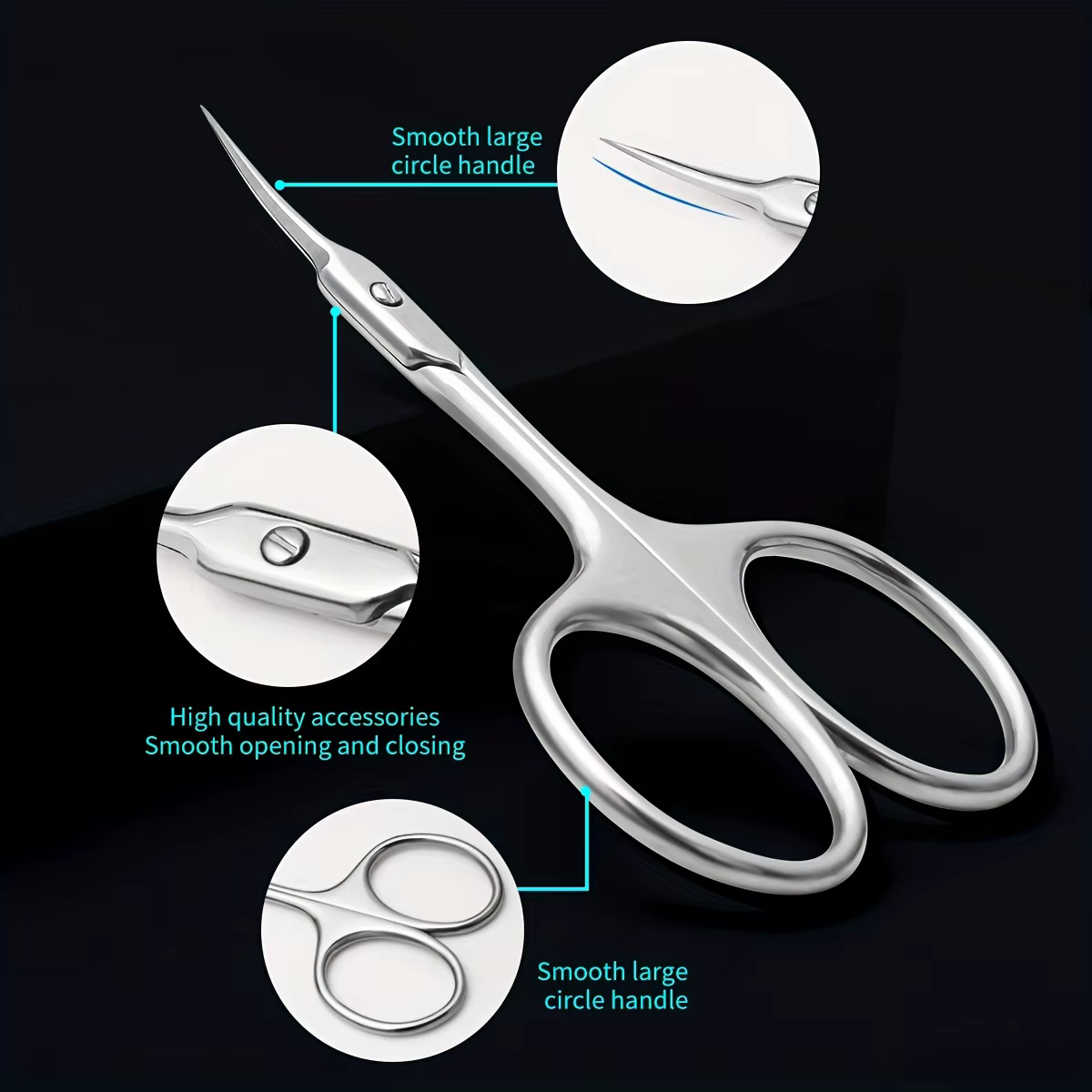 Ciseaux de manucure ciseaux à cuticules couteau à Arc Ultra fin