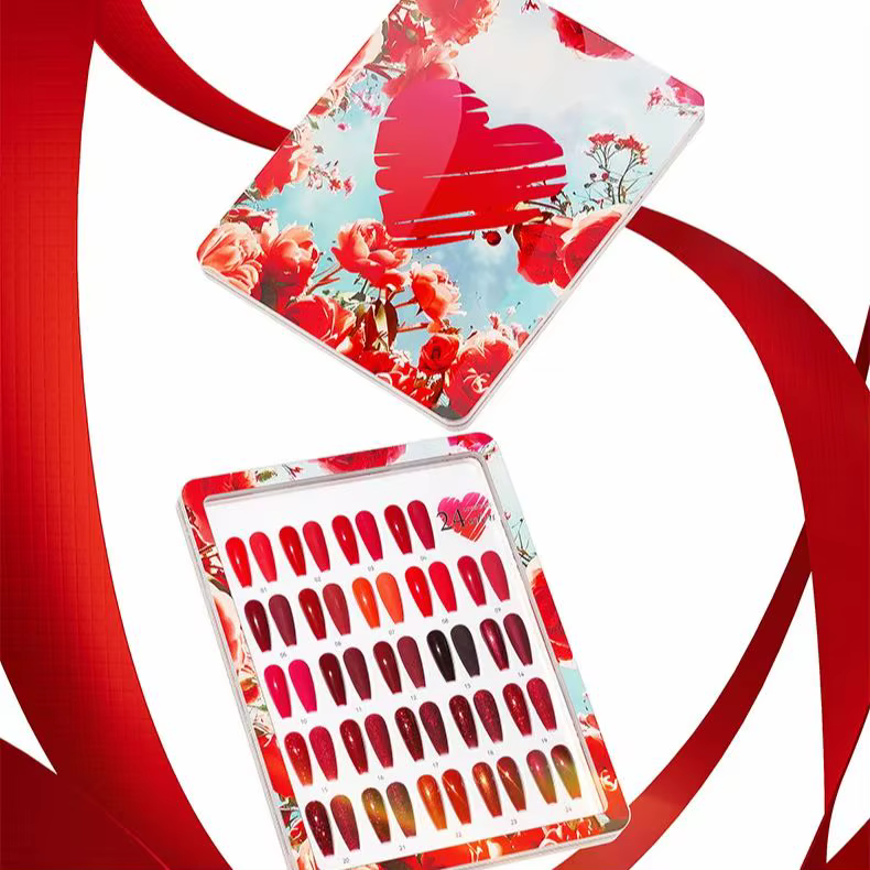 Eleanos vin rouge 24 couleurs Gel vernis avec carte de couleur 15ml