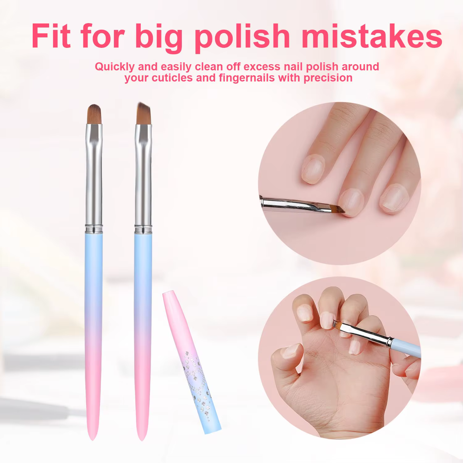 Pinceaux de nettoyage pour Nail Art