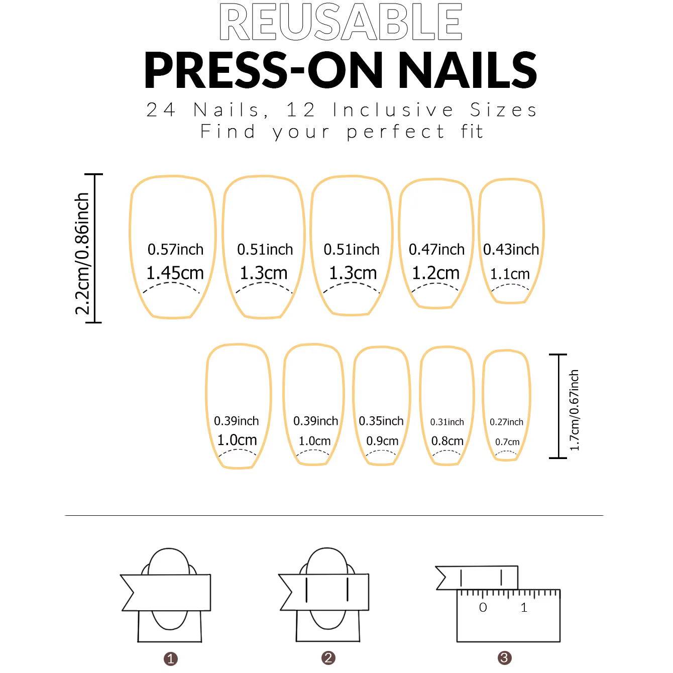 Faux ongles de Style Simple français