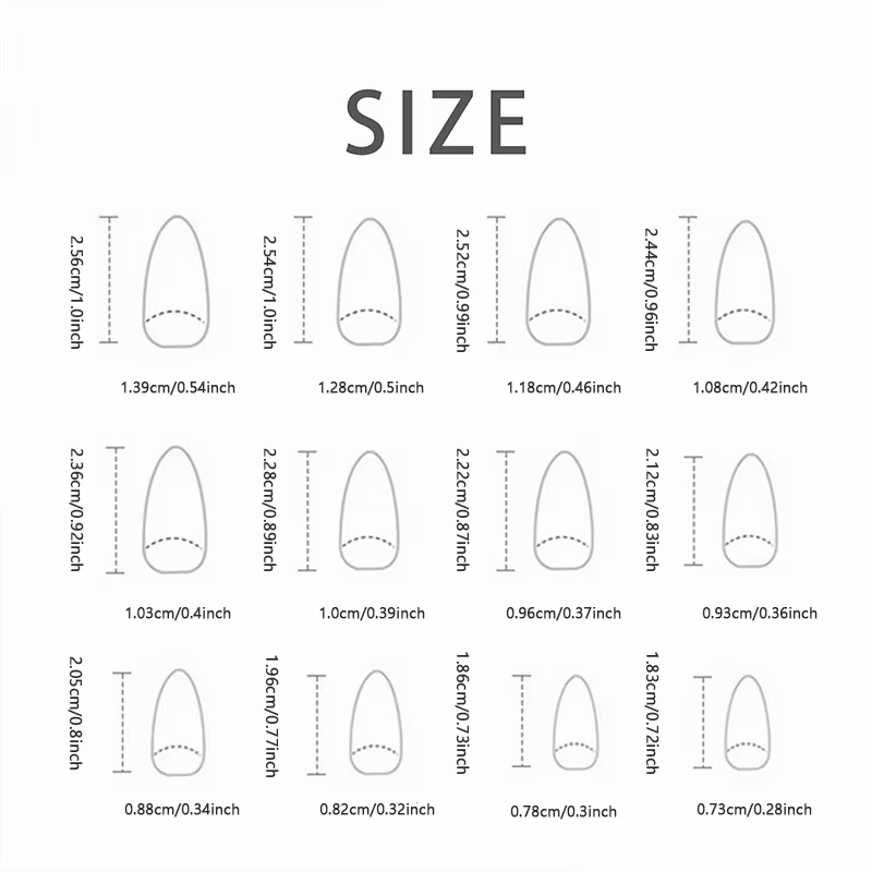 24 pièces de longs ongles français Black Edge Star avec 1 gel de gelée et 1 lime