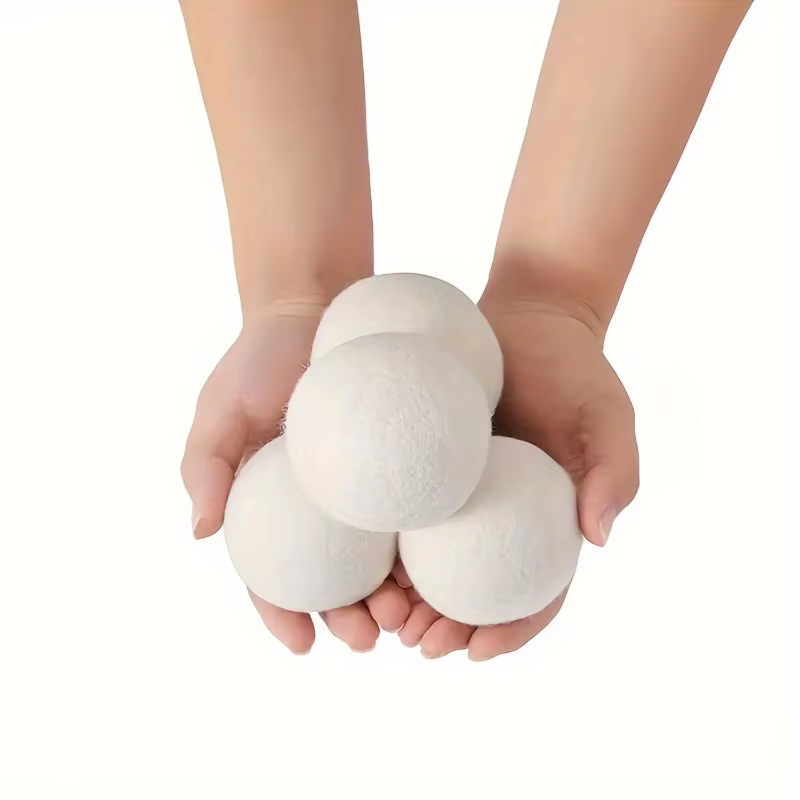 Boules de sèche-linge en laine, boules de séchage de linge, adoucisseur de linge, accessoires réutilisables pour Machine à laver à domicile