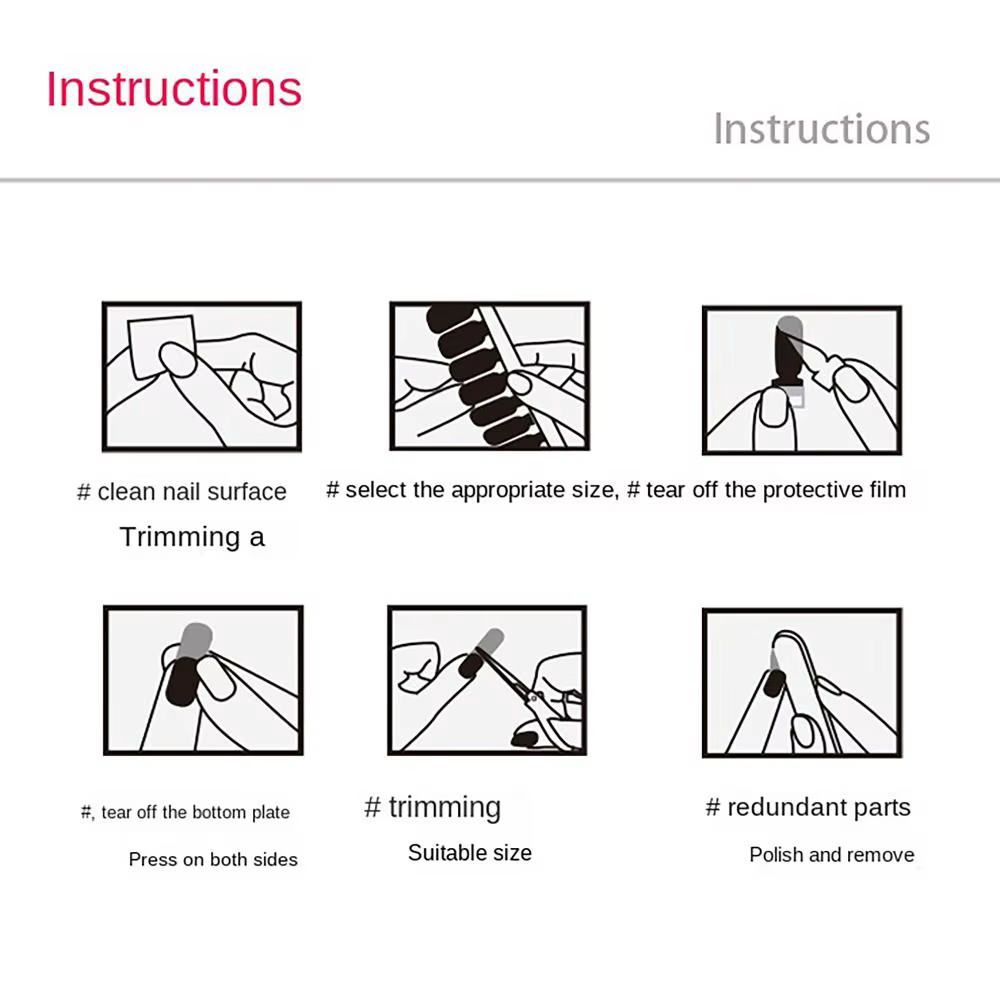 14 Bandes d'Autocollants en Gel Semi-Durcis pour Ongles