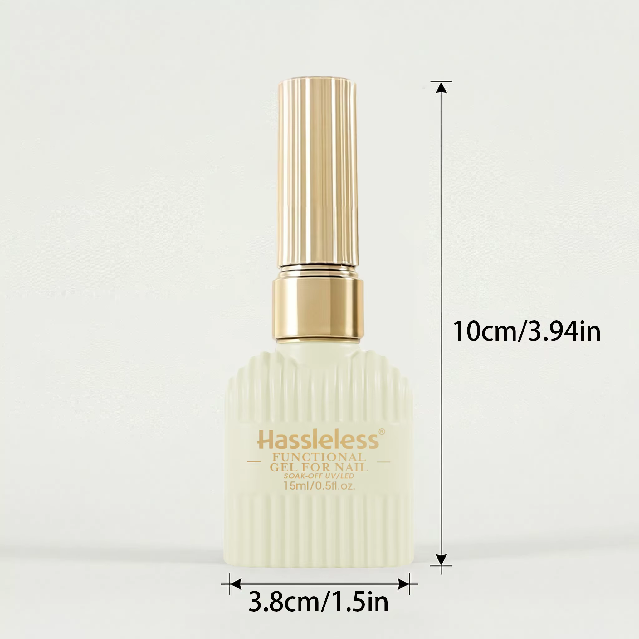 Gel de base en fibre de caoutchouc Hassleless 15ml