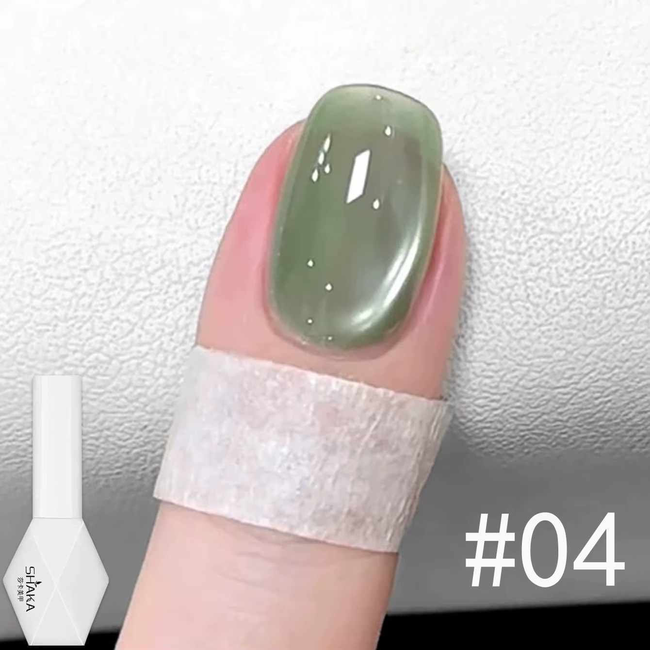 1-6 pièces SHAKA automne ongles glace Transparent rose bleu rouge perle de verre oeil de chat Gel vernis à ongles 2025 blanchiment populaire Salon de manucure