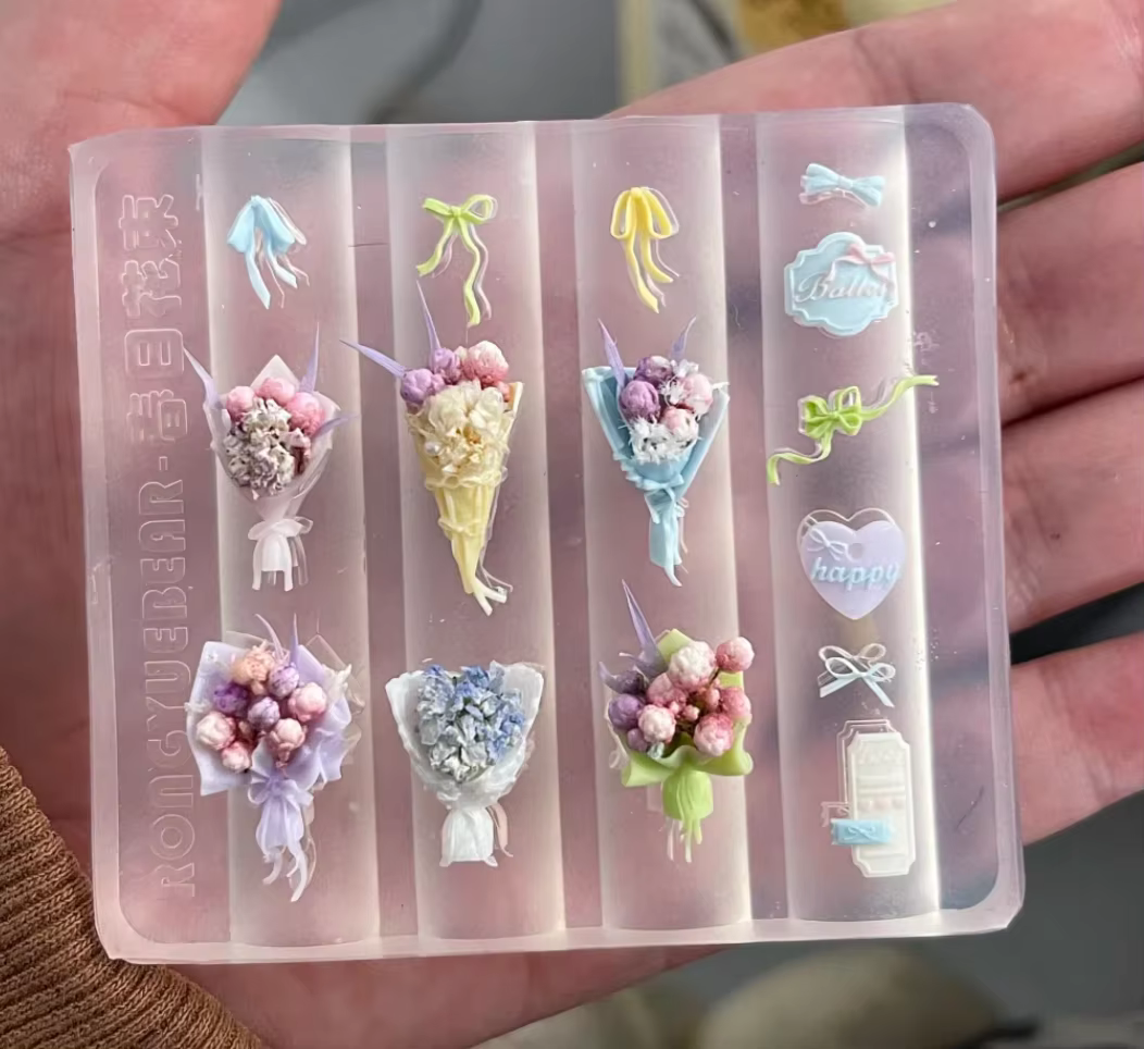 Moule en silicone 3D pour nail art