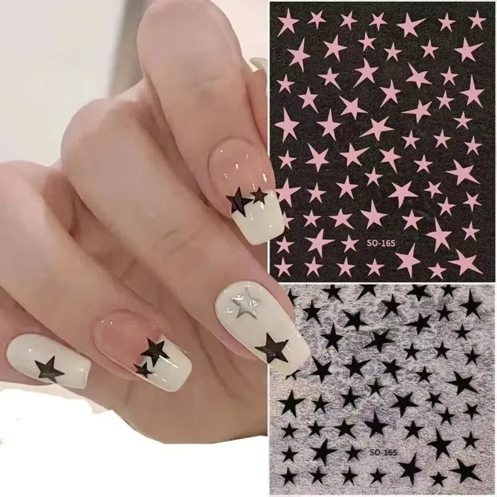 Autocollants pour ongles étoiles colorées