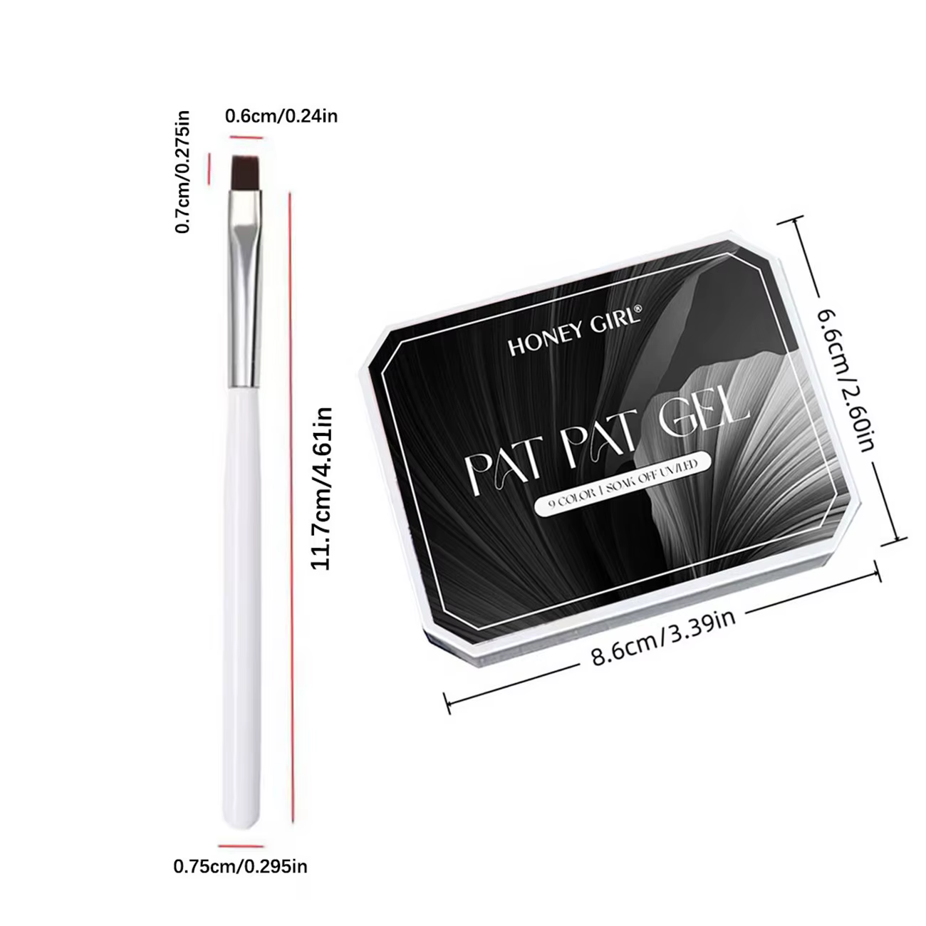 1 set/2 pièces Gel vernis à ongles noir et blanc