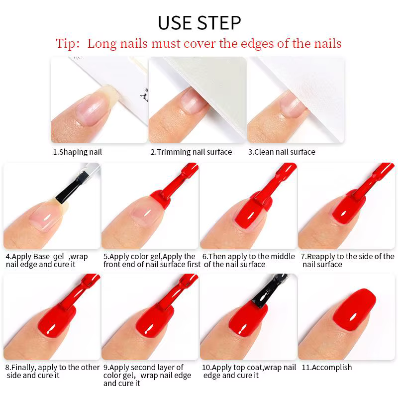LILYCUTE 5 pièces/ensemble 7ML rouge marron Gel pour ongles bricolage Nail Art Semi Permanent UV Gel vernis longue durée conception manucure Kit fournitures