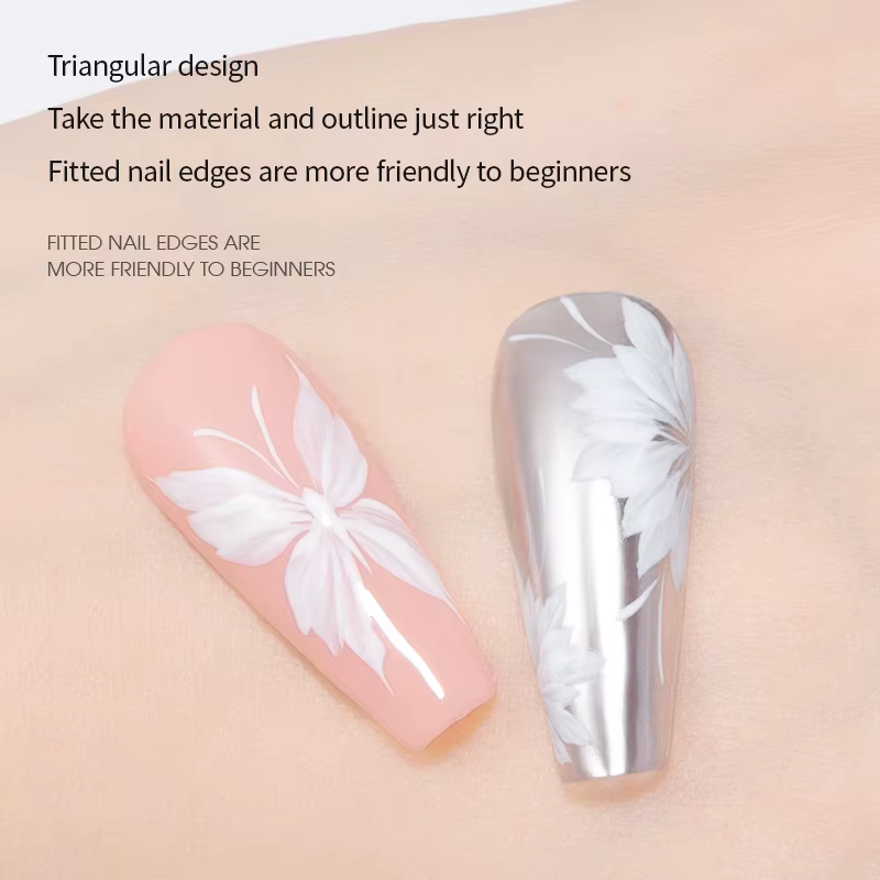 Pinceau de peinture triangulaire pour ongles