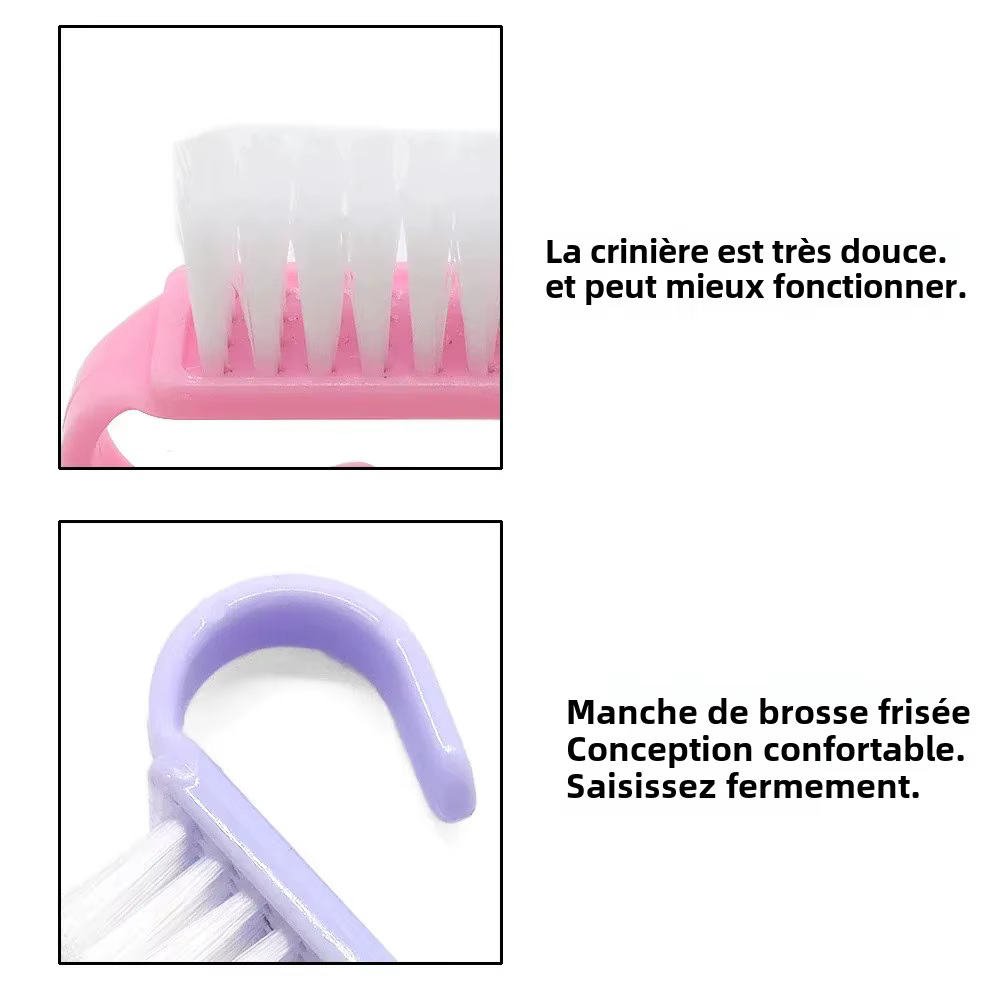 10/20/50/100 pièces poignée Grip Brosse À Ongles GIslande Livres Brosses