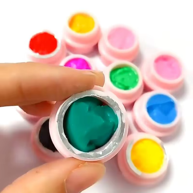 Gel de peinture d'art d'ongle de sculpture 5D